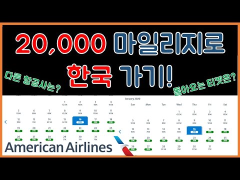20000 마일리지로 한국가기! 왕복 경우의 수 - 마일리지 vs. 왕복티켓? - American Airline (Feat. United & Delta)