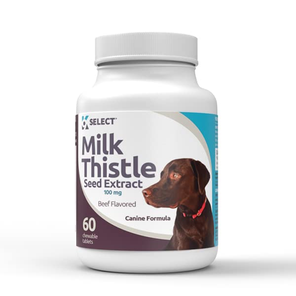 Amazon.Com : K9 Select Milk Thistle For Dogs, 100Mg - 60 Beef Flavored  Tablets - Canine Liver Health Supplement : Pet Supplies