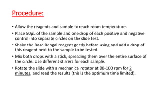 Brucella Test (Rose Bengal Test) | Ppt
