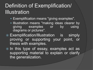 Exemplification | Ppt