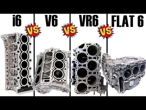Engine Balance: Inline 6 Vs. V6 Vs. Vr6 Vs. Flat / Boxer 6 - Youtube