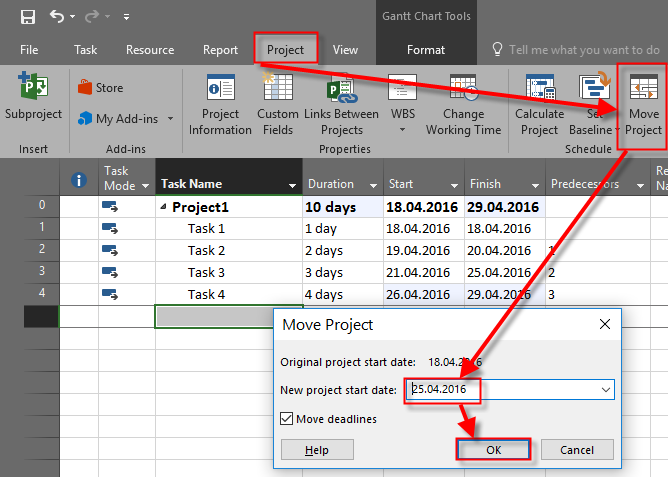 Is It Possible To Make A Project Plan Without Project Start Date In Ms  Project 2016! | Nenad Trajkovski