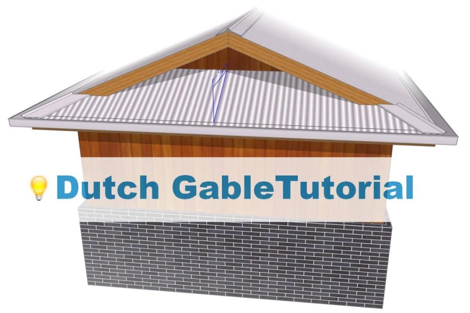 Creating Dutch Gables On A Hip Roof In Plusspec & Plusdesignbuild For  Sketchup Tutorial - Youtube