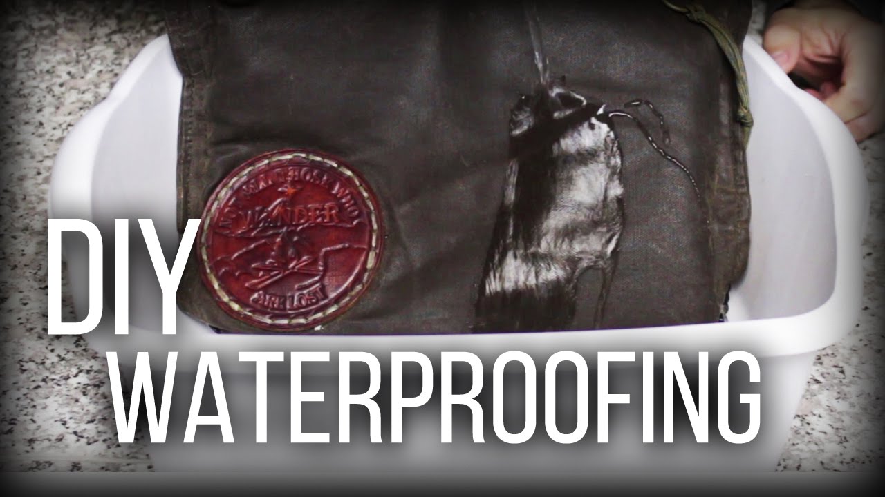Diy Waterproofing - Waxed Canvas, Cotton, Leather - Youtube