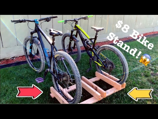  Bike Stand!!! Making A Cheap Bike Stand In An Hour! For 3 Bikes! -  Youtube